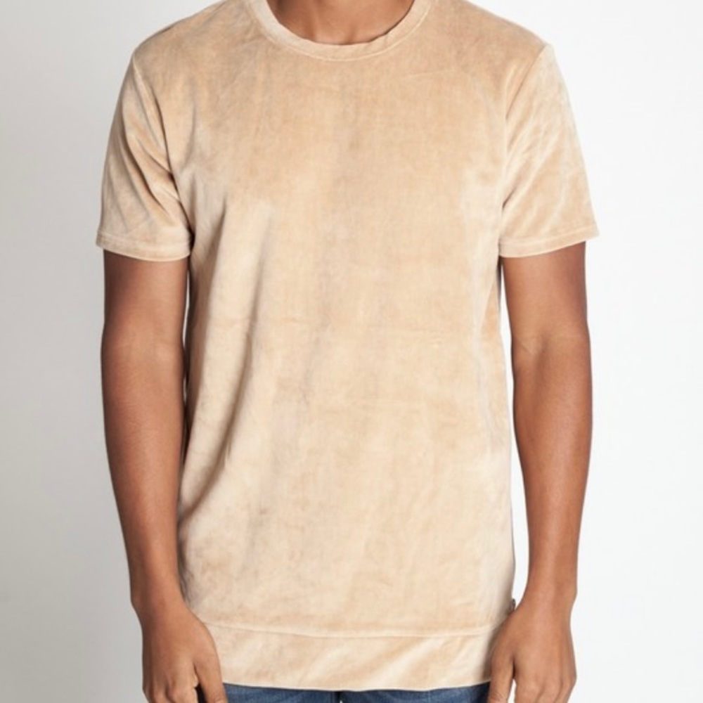 Camel velour tee